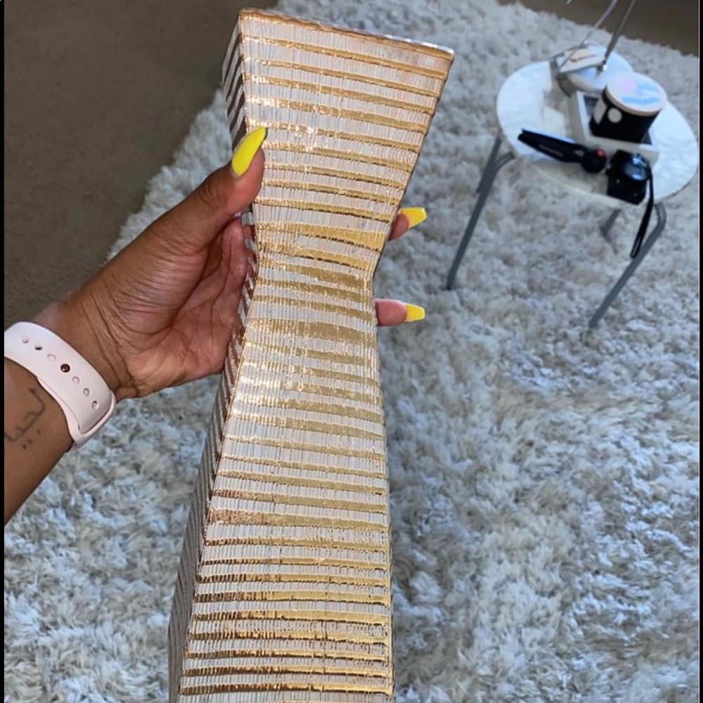 Tall Gold Candle Holder